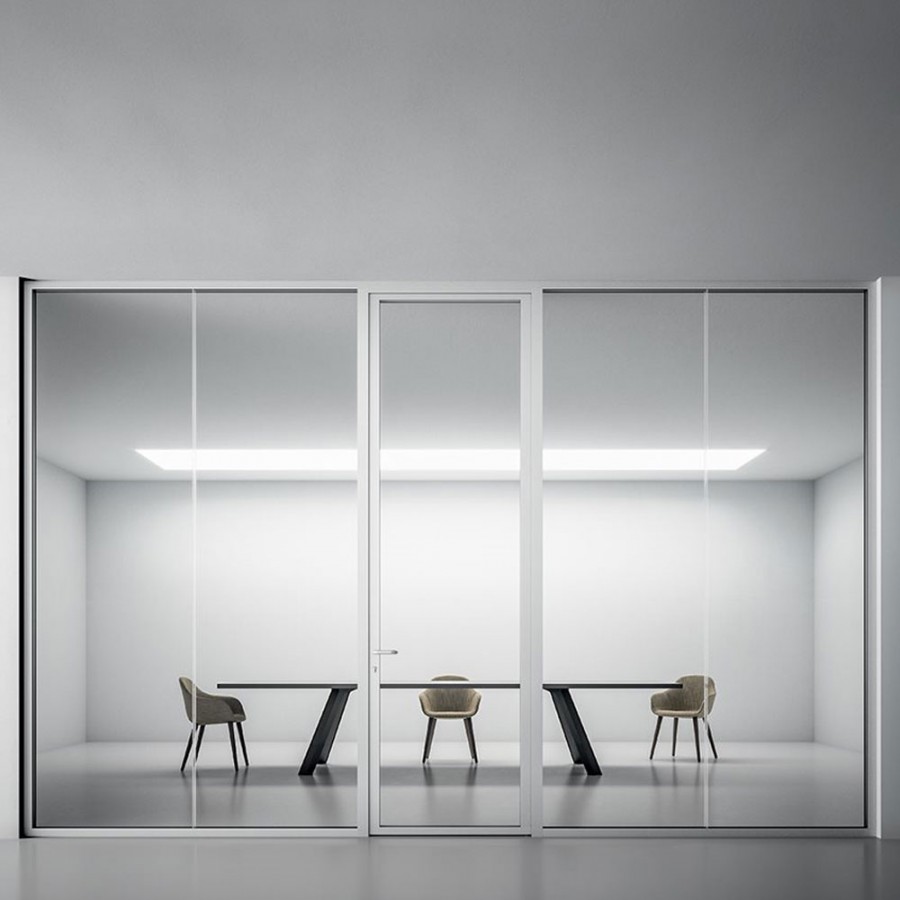 Sistem de partitie birouri Della Valentina Office, DV603 Double Glass Sistem de partitie birouri Della Valentina Office, DV603 Double Glass